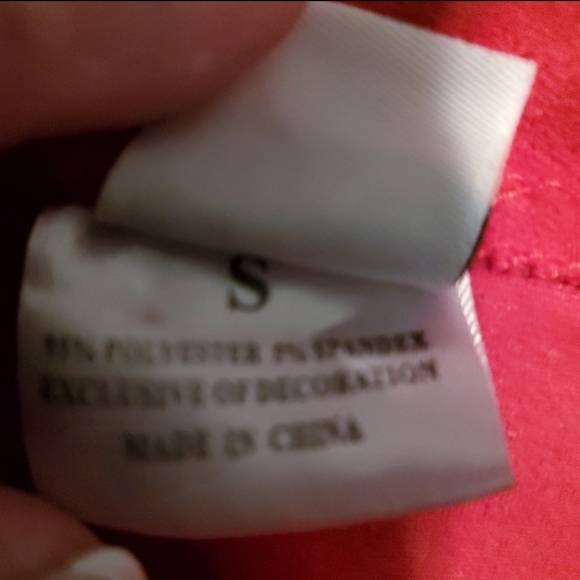 3 piece Cheetah Long Sleeve Top black leggings patches Red Suede jacket … - Picture 10 of 11